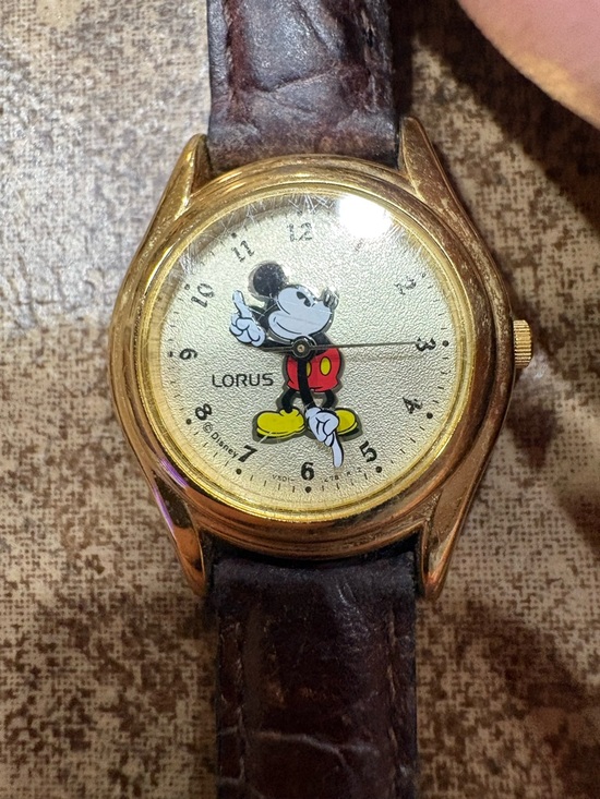 Other - Vintage Lorus Disney Mickey Mouse Watch Gold Tone – Japan Classic Character Dial